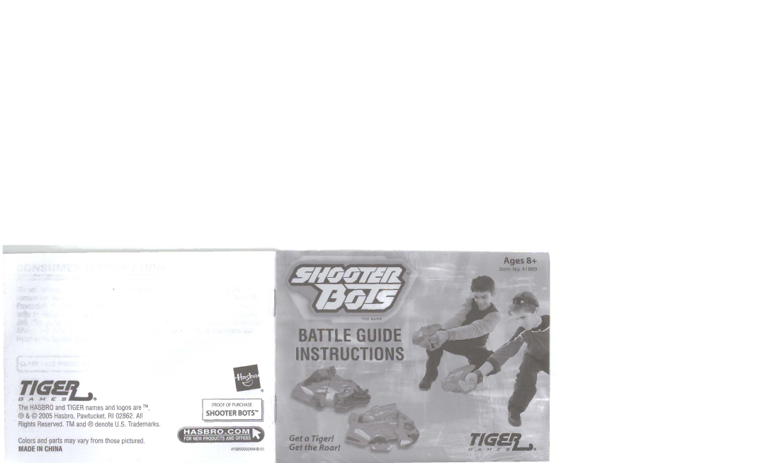 Hasbro Shooter Bots manual 