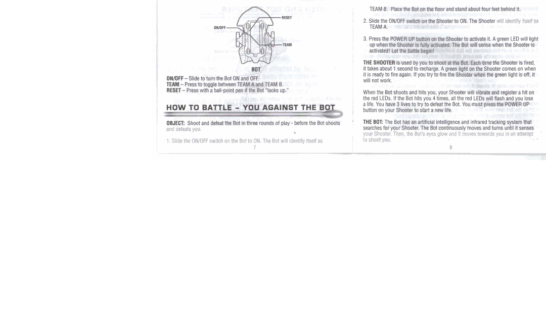 Hasbro Shooter Bots manual Will hntify AwJf 8s 