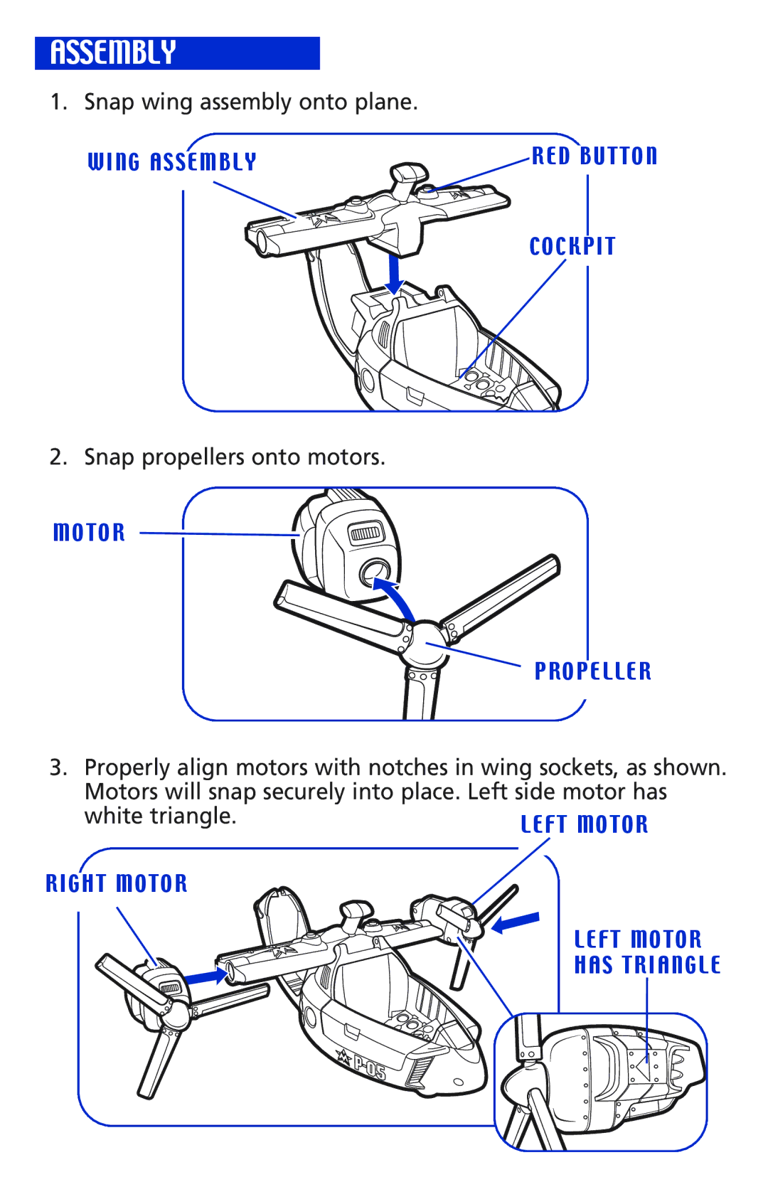 Hasbro Sonic Hover-Jet manual Assembly 