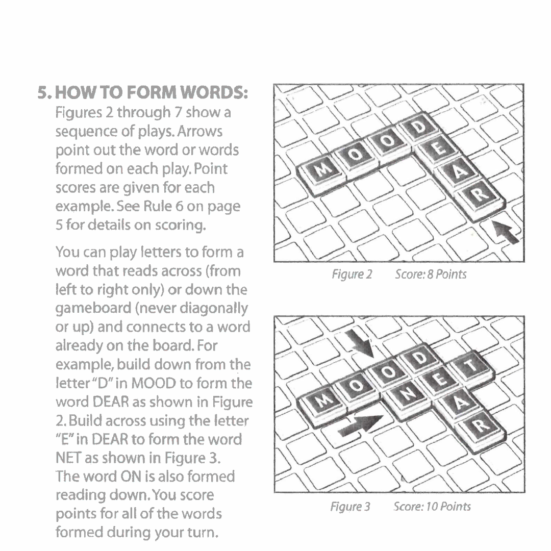 Hasbro Upwords manual Howto Formwords 