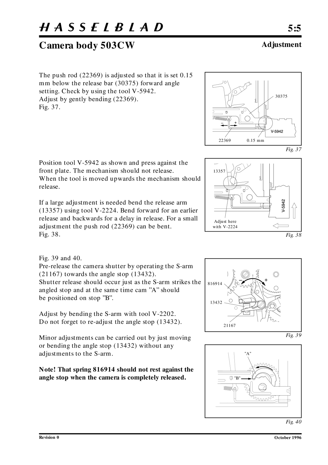 Hasselblad 10026 service manual 15 mm 