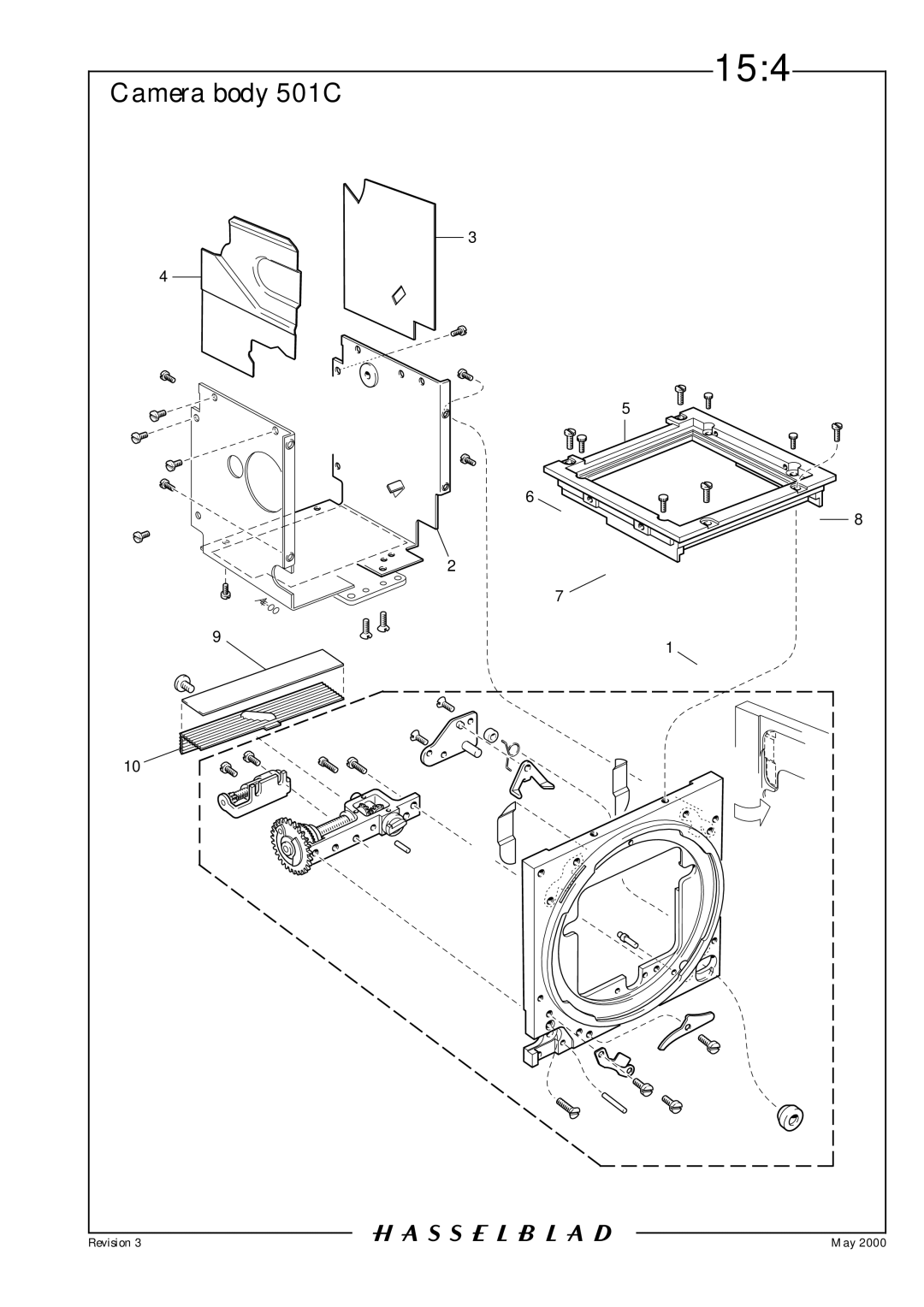 Hasselblad 10026 service manual 154 