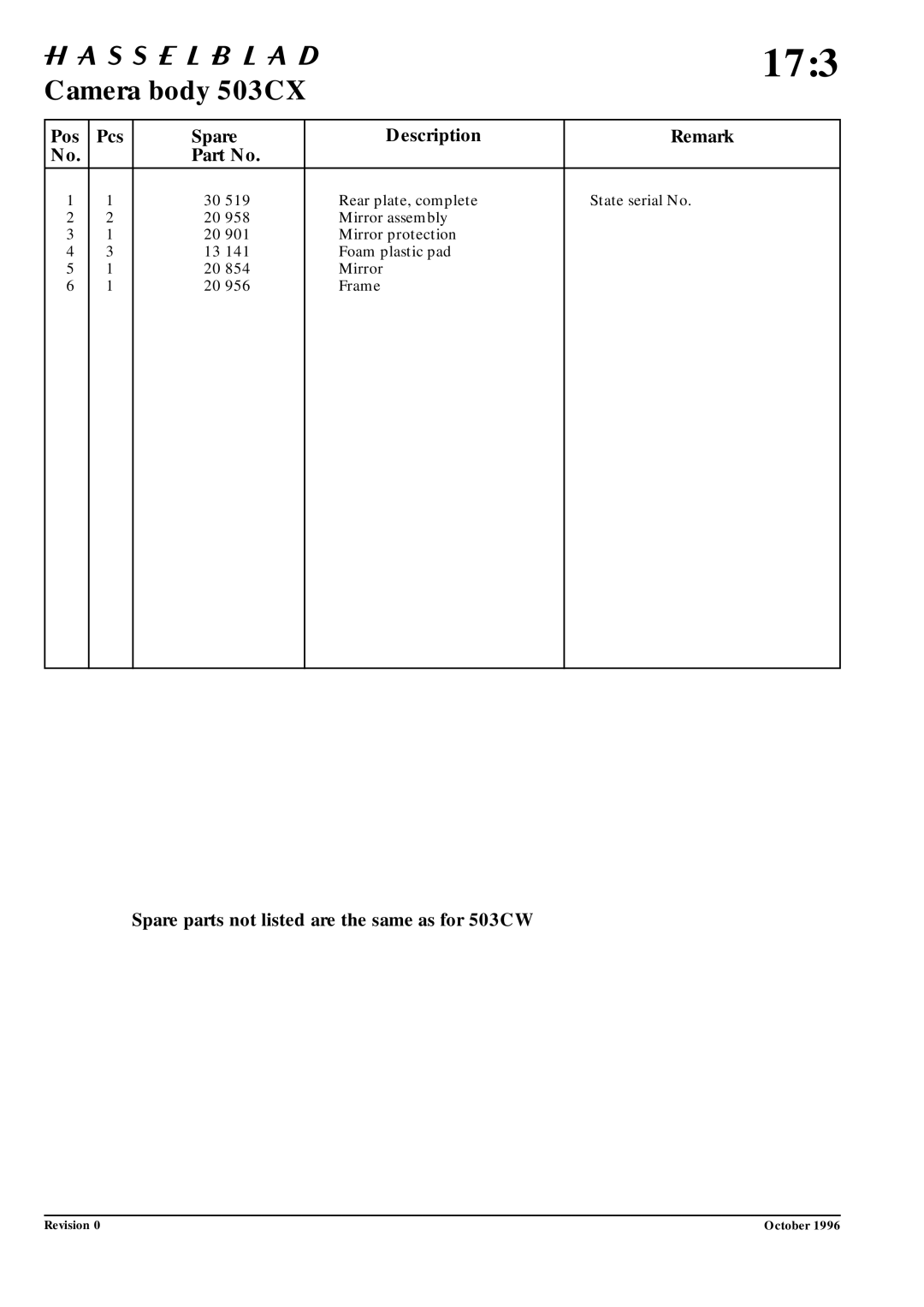 Hasselblad 10026 service manual 173 