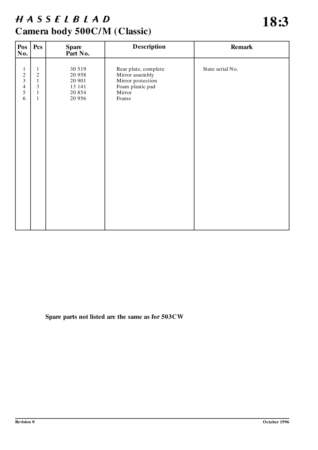 Hasselblad 10026 service manual 183 