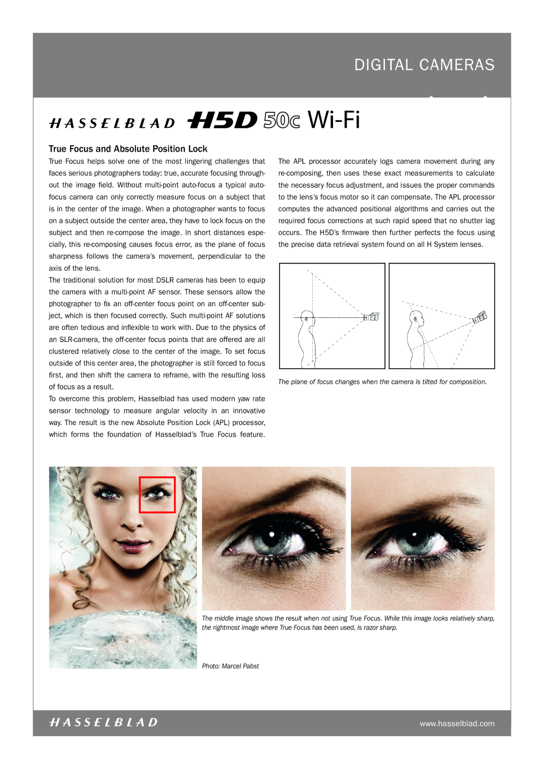 Hasselblad 3023035, 3023028 manual True Focus and Absolute Position Lock 