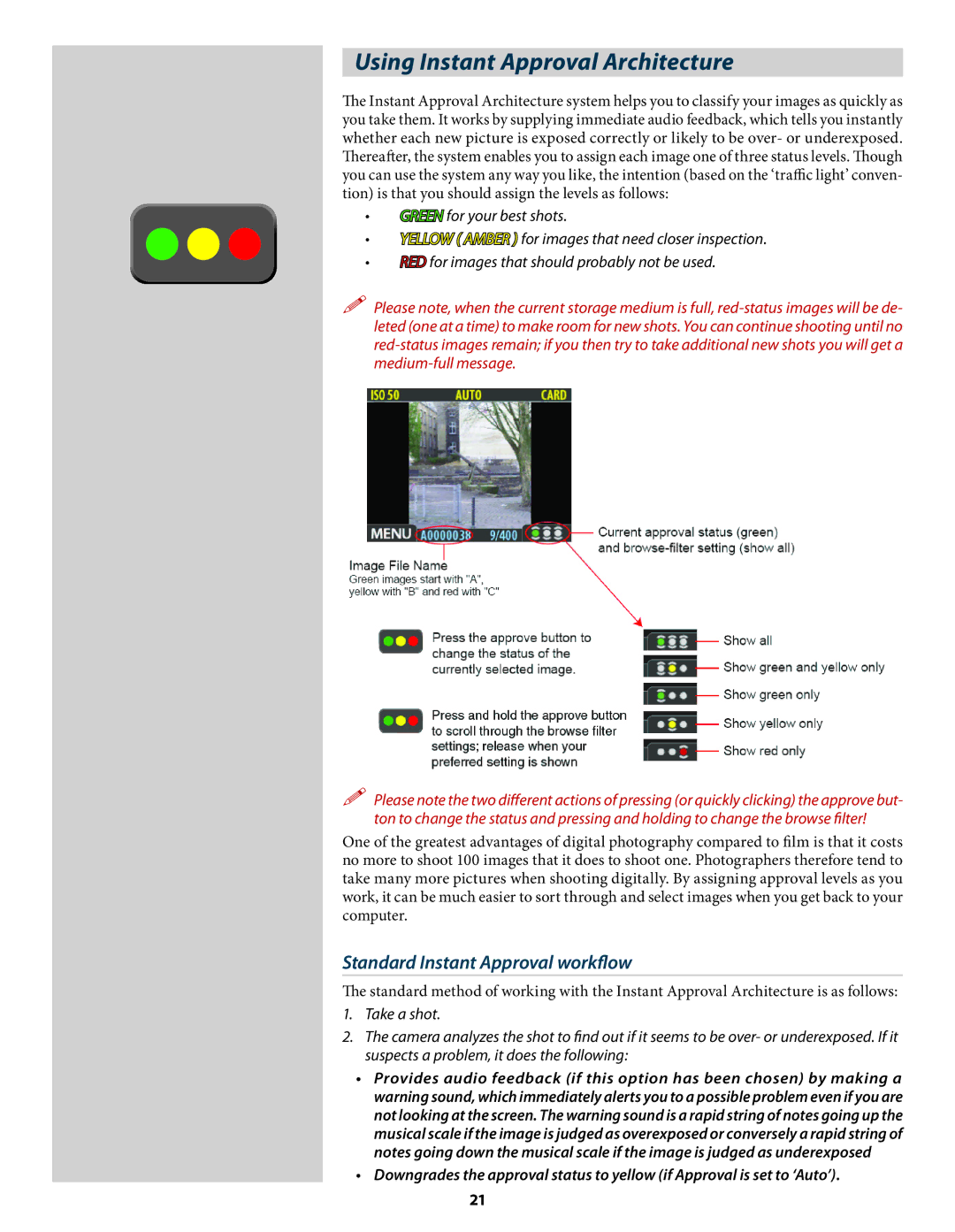 Hasselblad 3034216 user manual Using Instant Approval Architecture, Standard Instant Approval workﬂow 