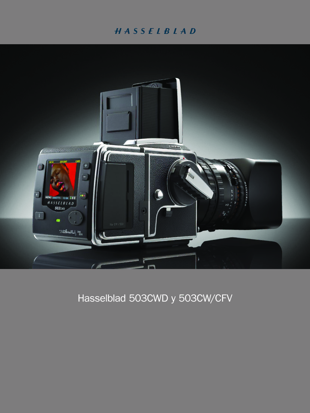 Hasselblad manual Hasselblad 503CWD y 503CW/CFV 