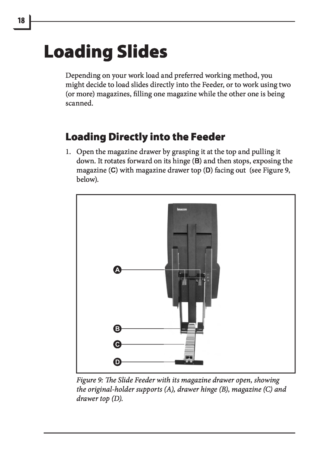 Hasselblad 949 manual Loading Slides, Loading Directly into the Feeder 