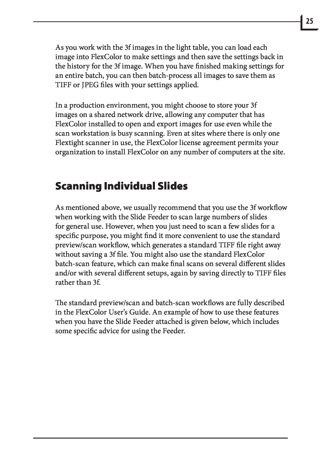 Hasselblad 949 manual Scanning Individual Slides 