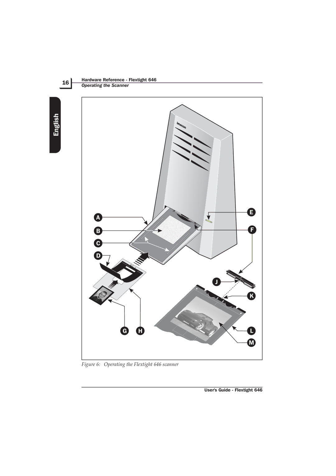 Hasselblad manual Operating the Flextight 646 scanner 