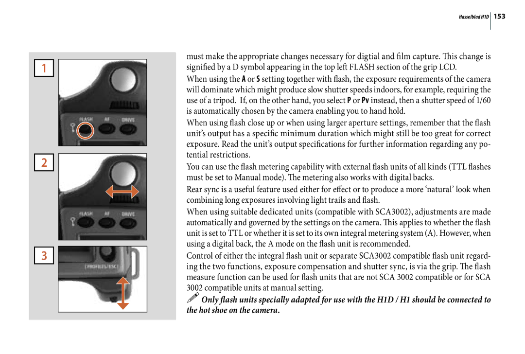 Hasselblad user manual Hasselblad H1D 