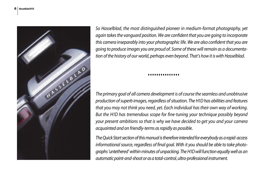 Hasselblad H1D user manual Sssssssssssssss 