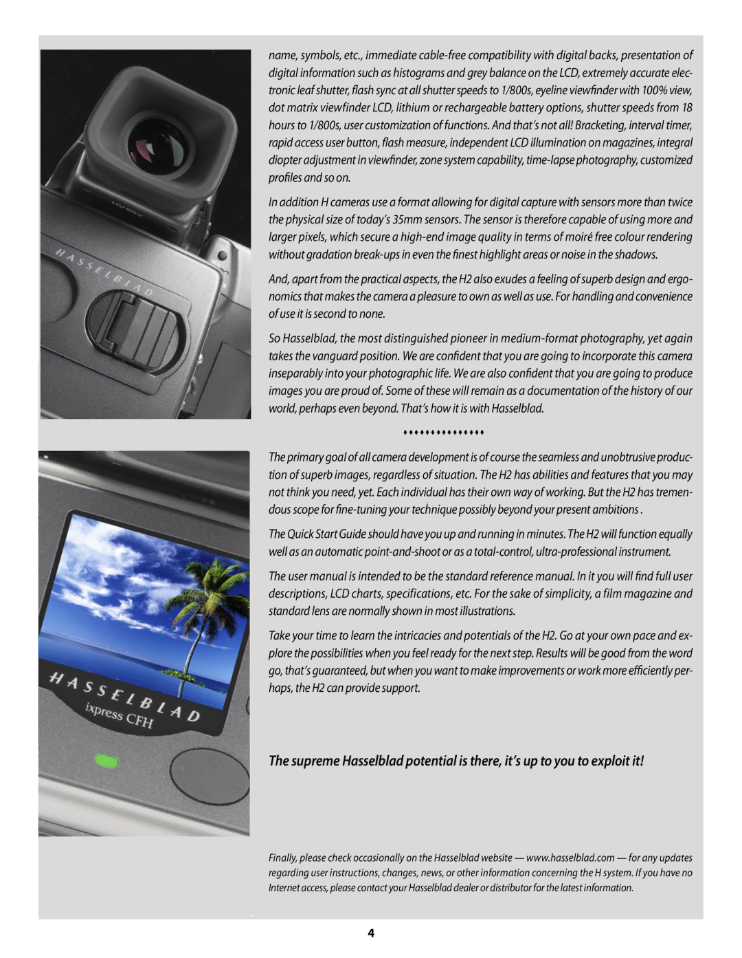 Hasselblad H2 user manual  