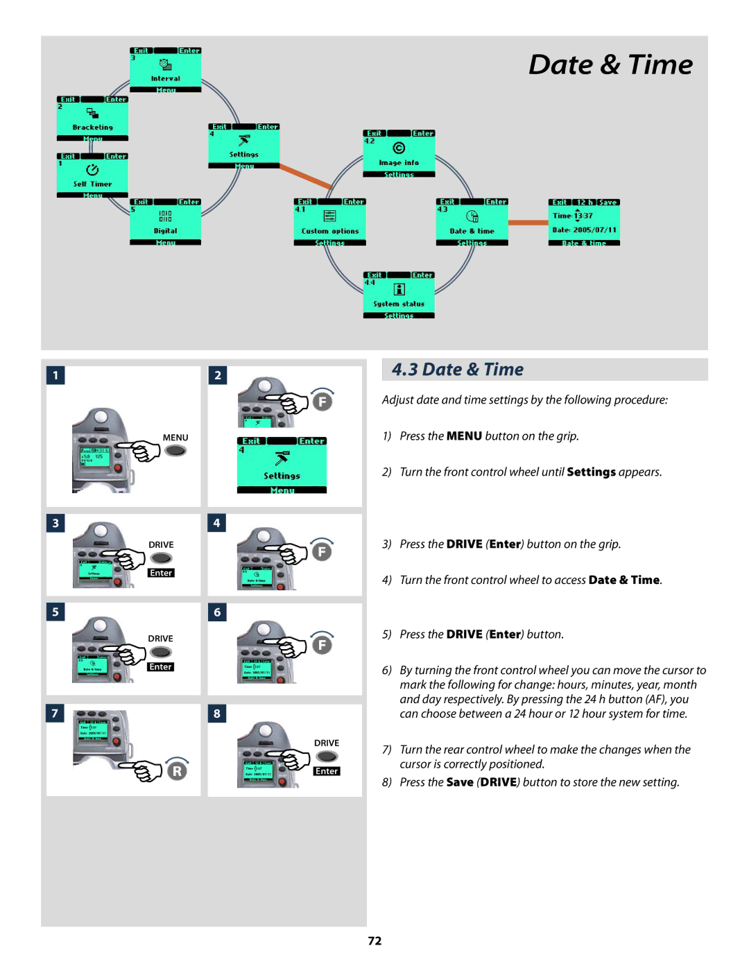 Hasselblad H2 user manual Date & Time 