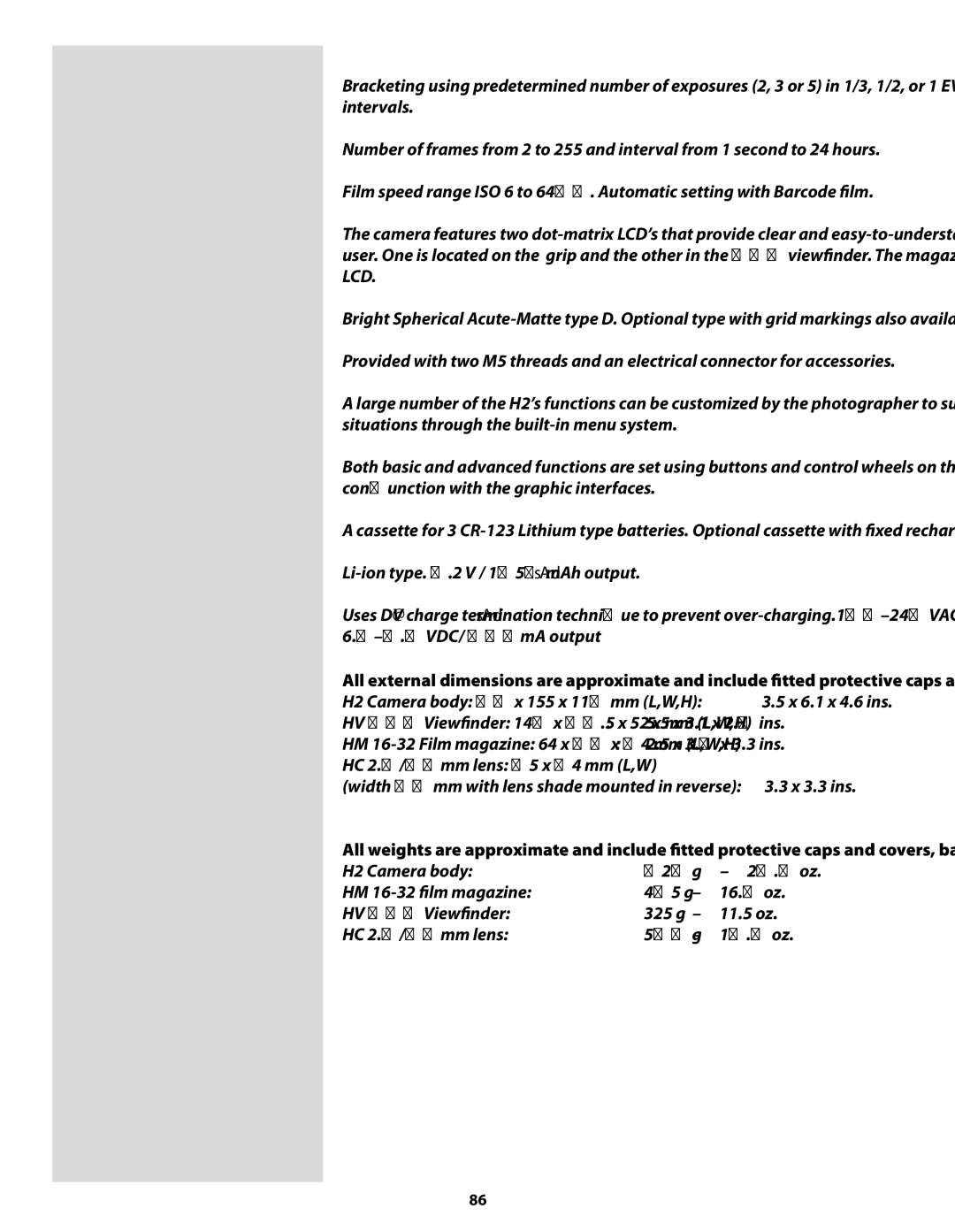 Hasselblad H2 user manual Interval timer 