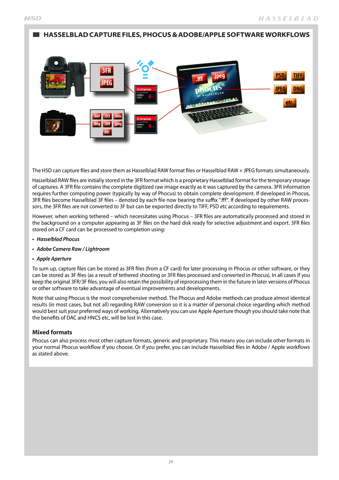 Hasselblad H4D200MS user manual 3FR Jpeg 