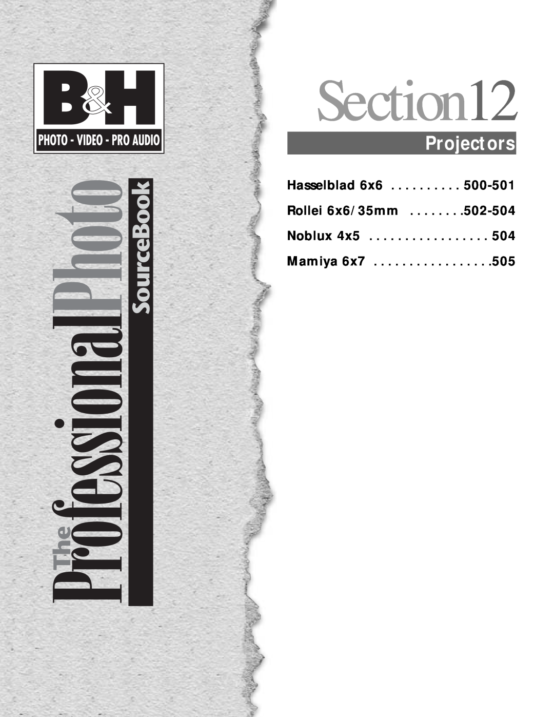 Hasselblad PCP 80 manual Projectors, Hasselblad 6x6 Rollei 6x6/35mm, Noblux, Mamiya 6x7 