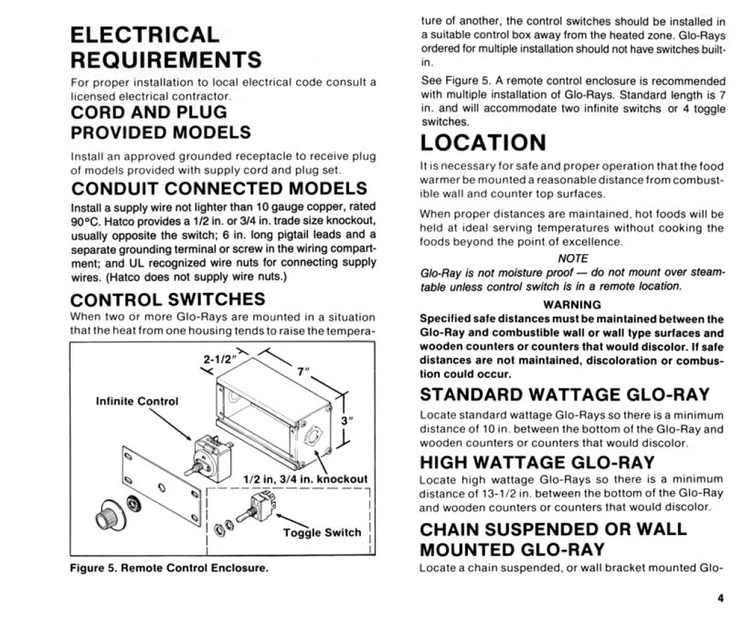 Hatco L80-041 manual 