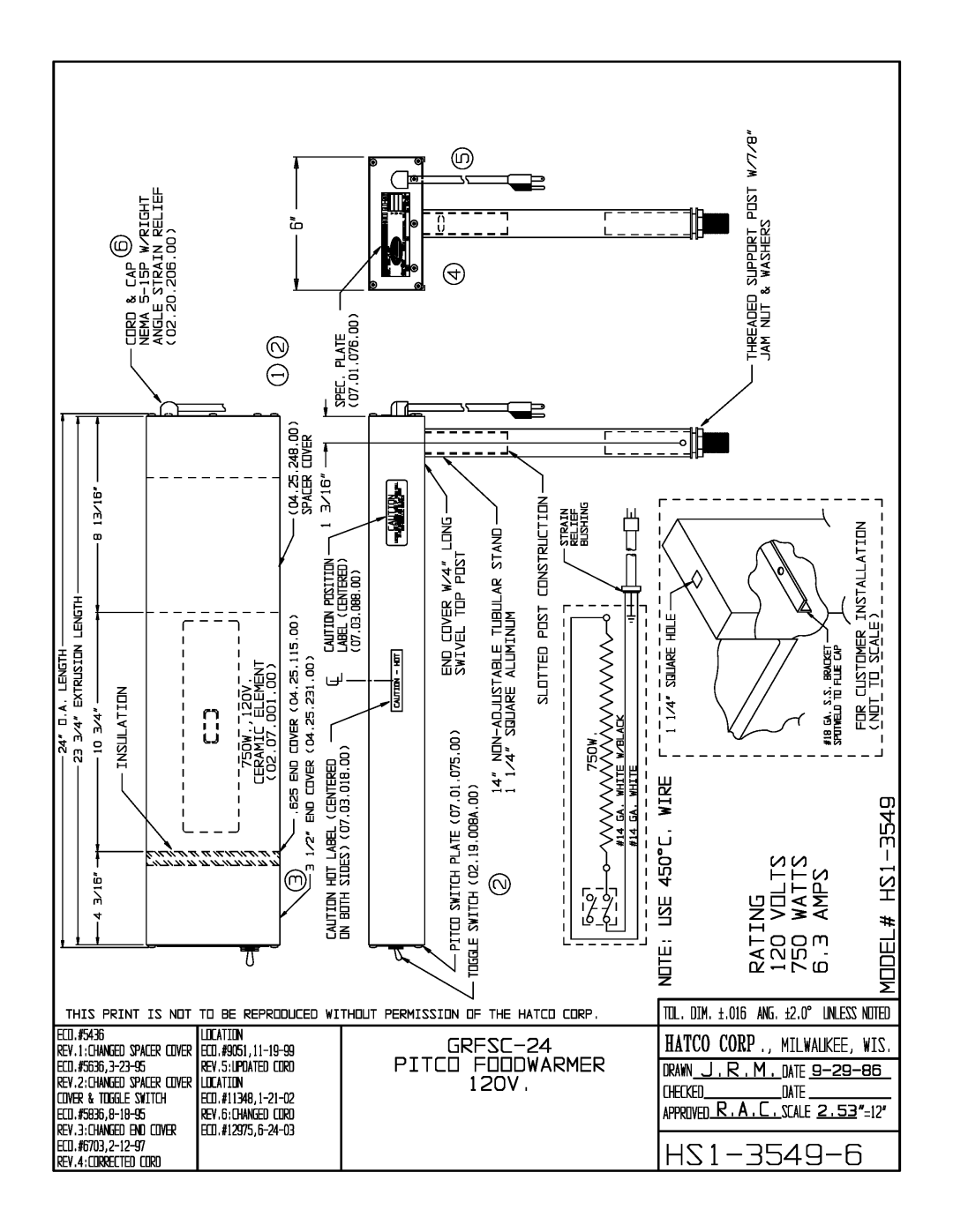 Hatco L80-041 manual 