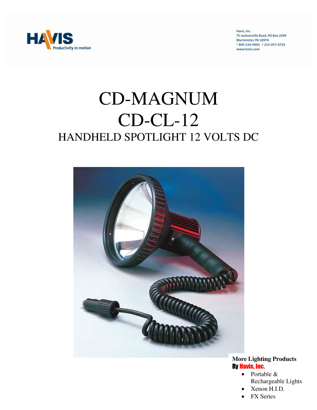 Havis-Shields CD-CL-12 manual Cd-Magnum 