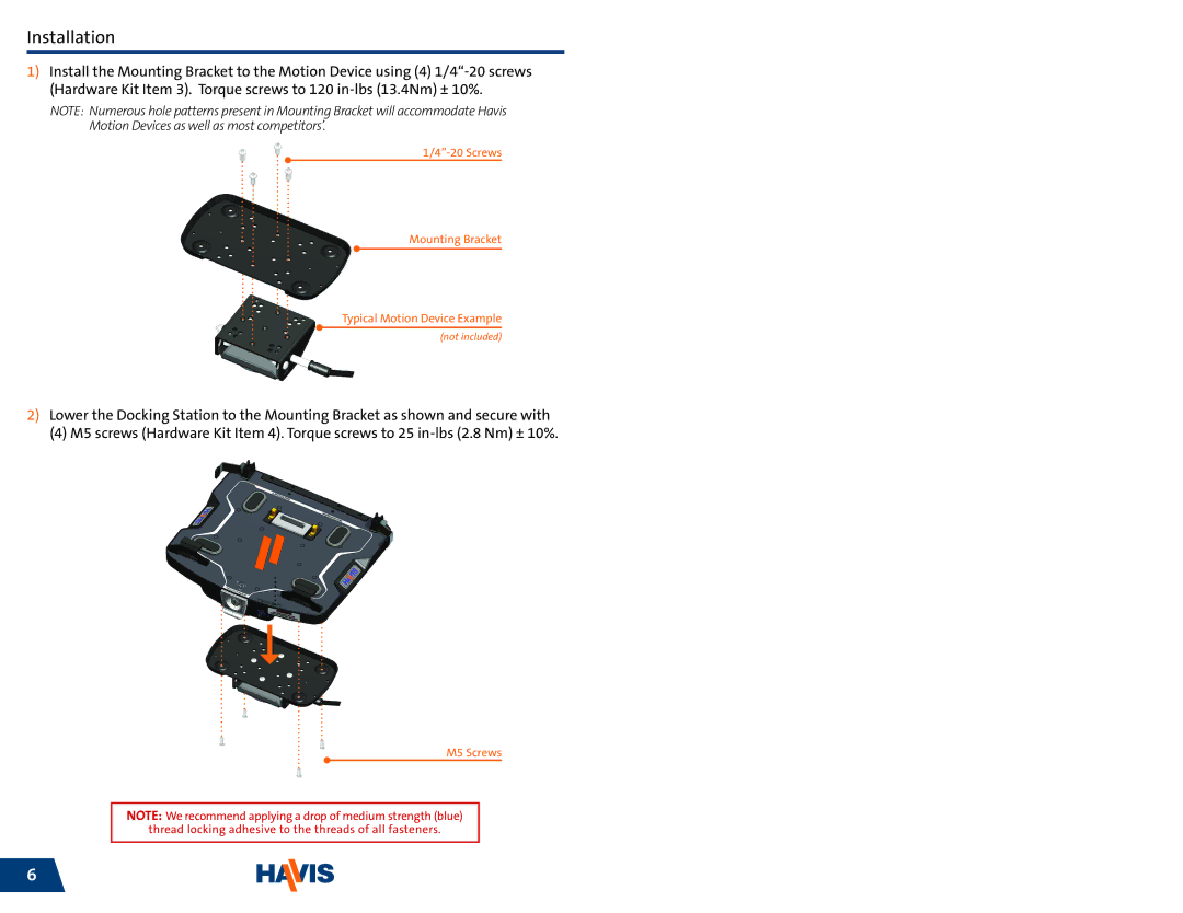 Havis-Shields DS-DELL-103, DS-DELL-221, DS-DELL-223, DS-DELL-101-3 owner manual Installation 