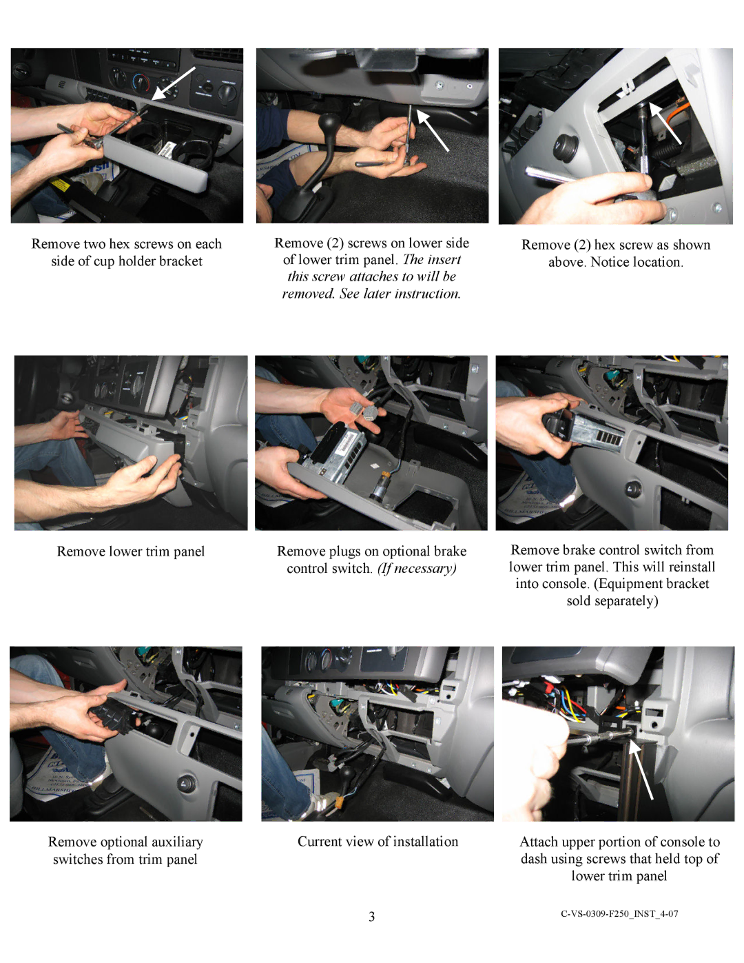 Havis-Shields GSM30023 manual VS-0309-F250INST4-07 