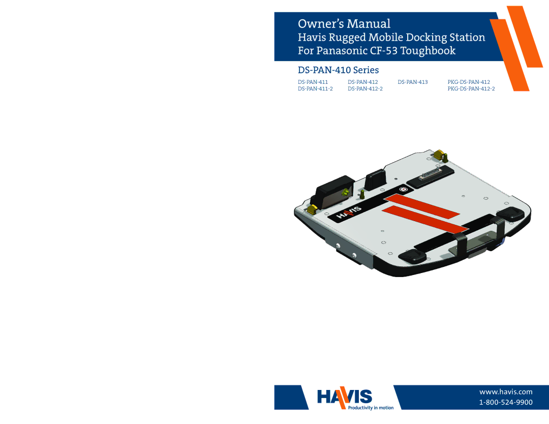 Havis-Shields PKG-DS-PAN-412-2, DS-PAN-413, DS-PAN-411-2 owner manual DS-PAN-410 Series 