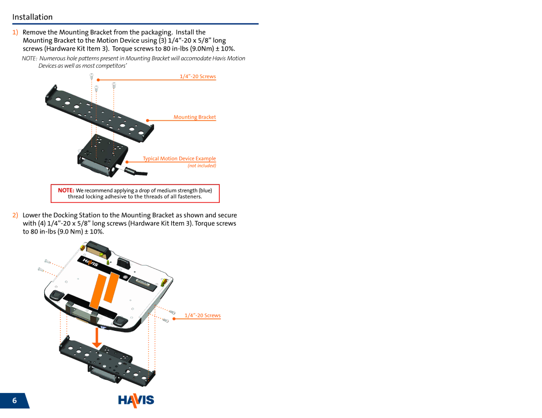 Havis-Shields DS-PAN-411-2, PKG-DS-PAN-412-2, DS-PAN-413 owner manual Installation 