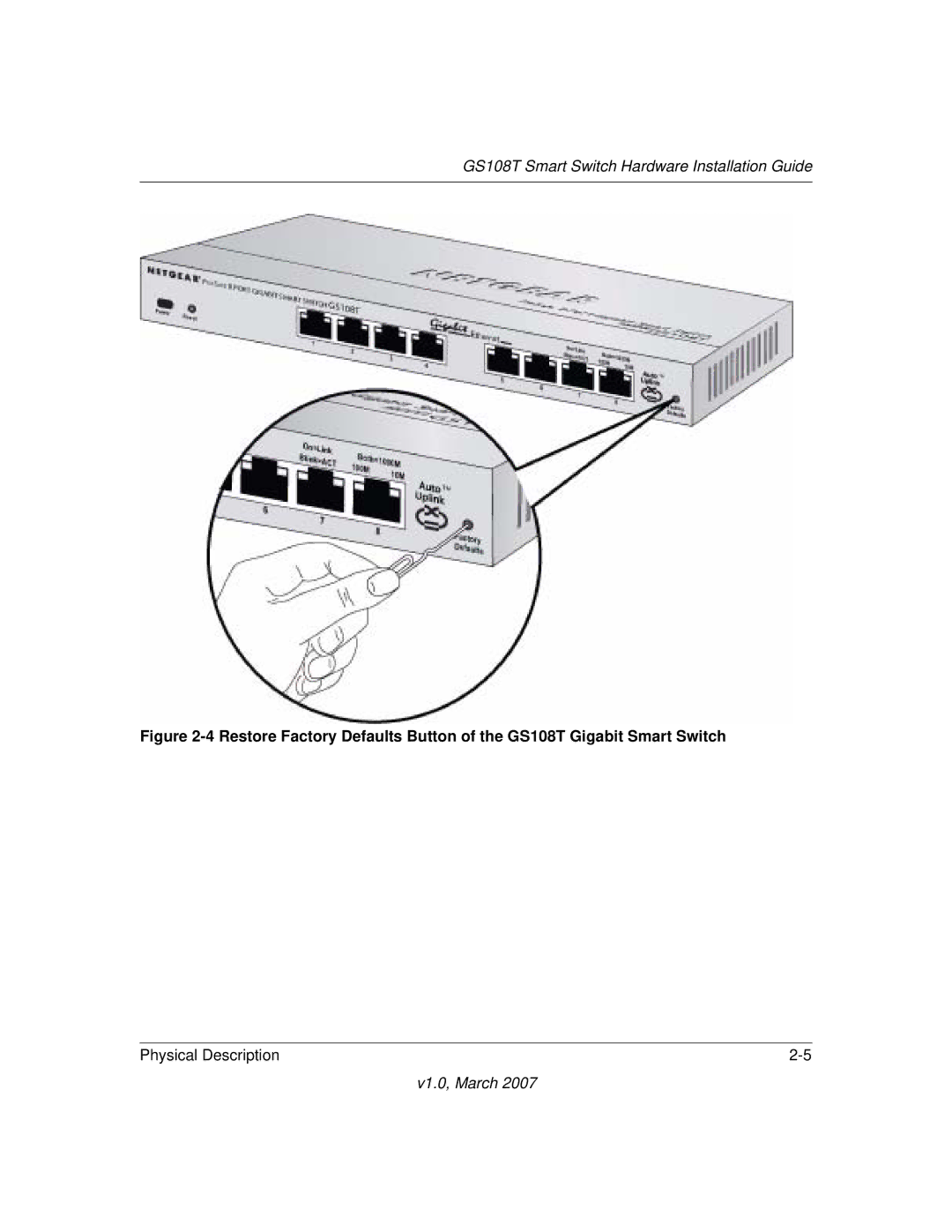 Hawking Technology 202-10248-01 manual GS108T Smart Switch Hardware Installation Guide 