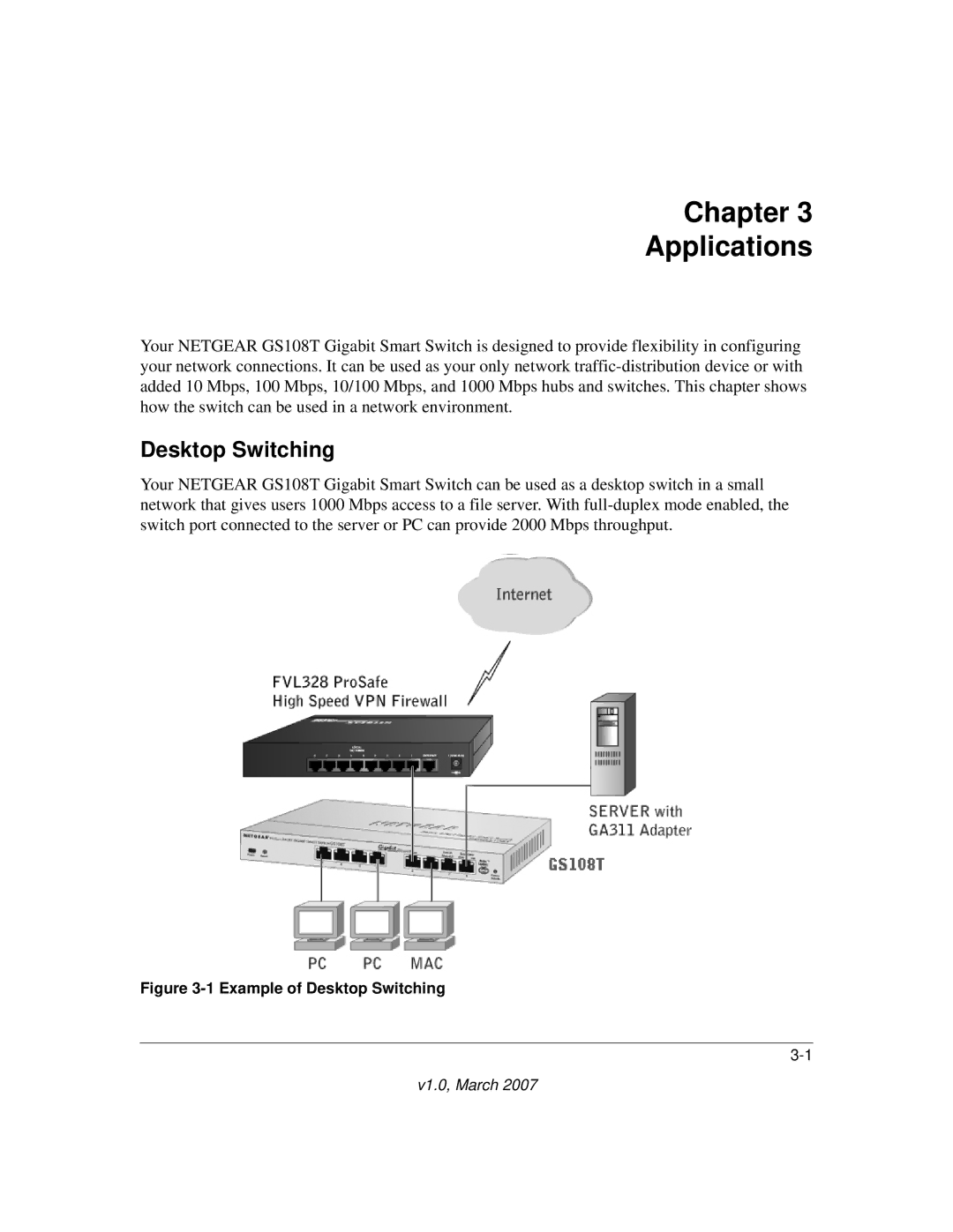 Hawking Technology 202-10248-01 manual Chapter Applications, Desktop Switching 