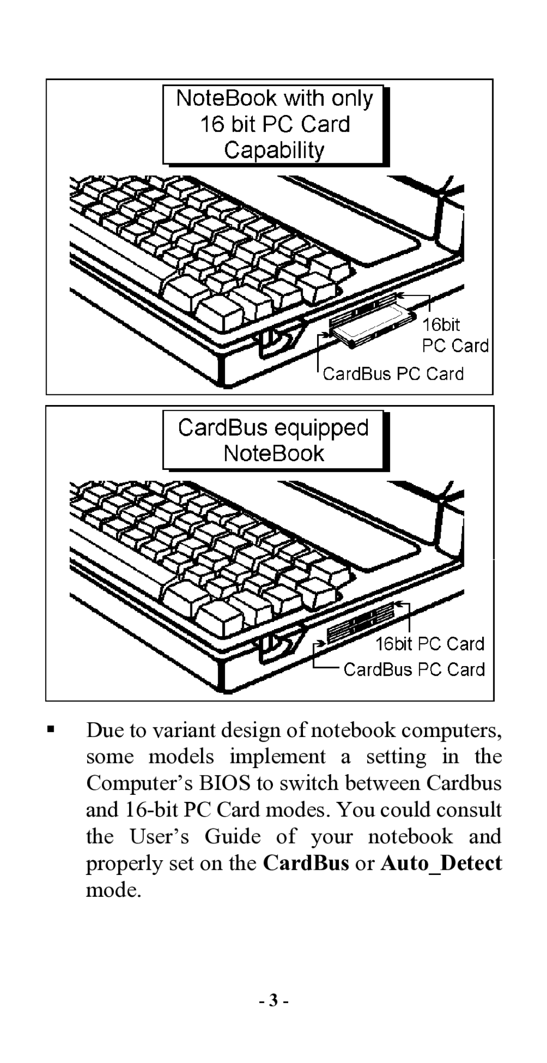 Hawking Technology CardBus 10/100 Fast Ethernet PC Card manual 