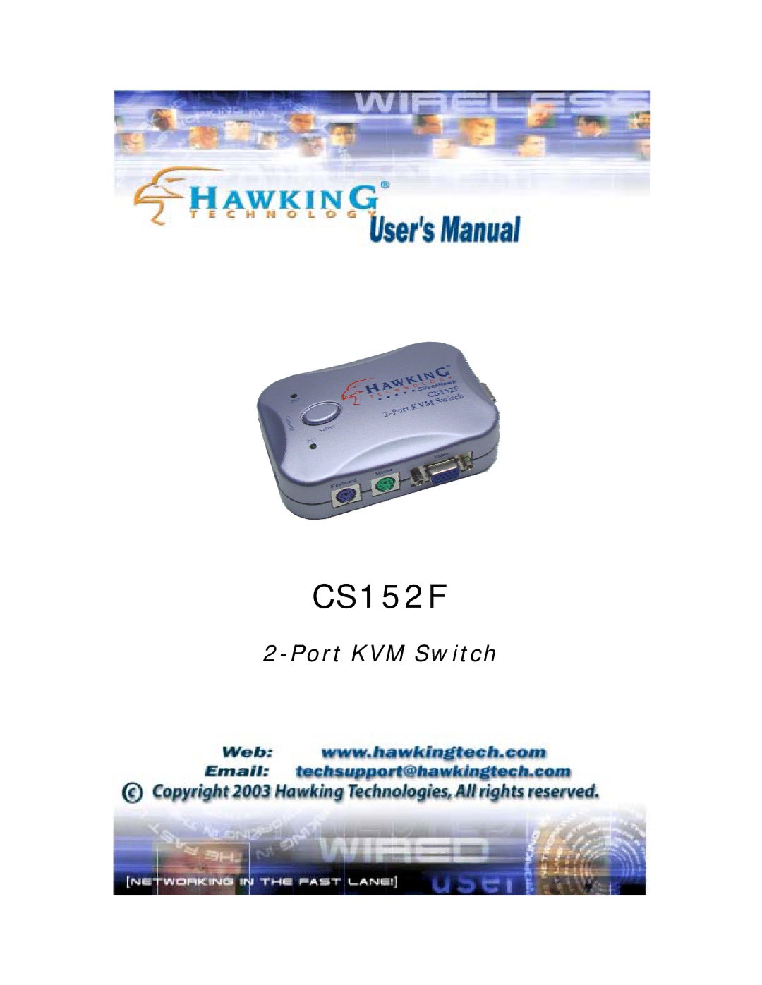 Hawking Technology CS152F manual 