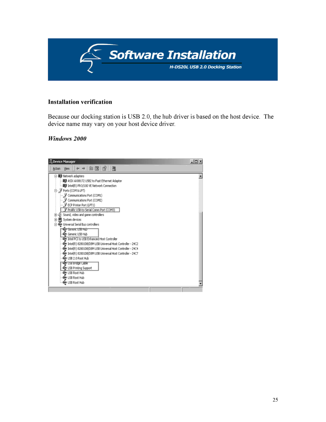 Hawking Technology H-DS20L manual Windows 