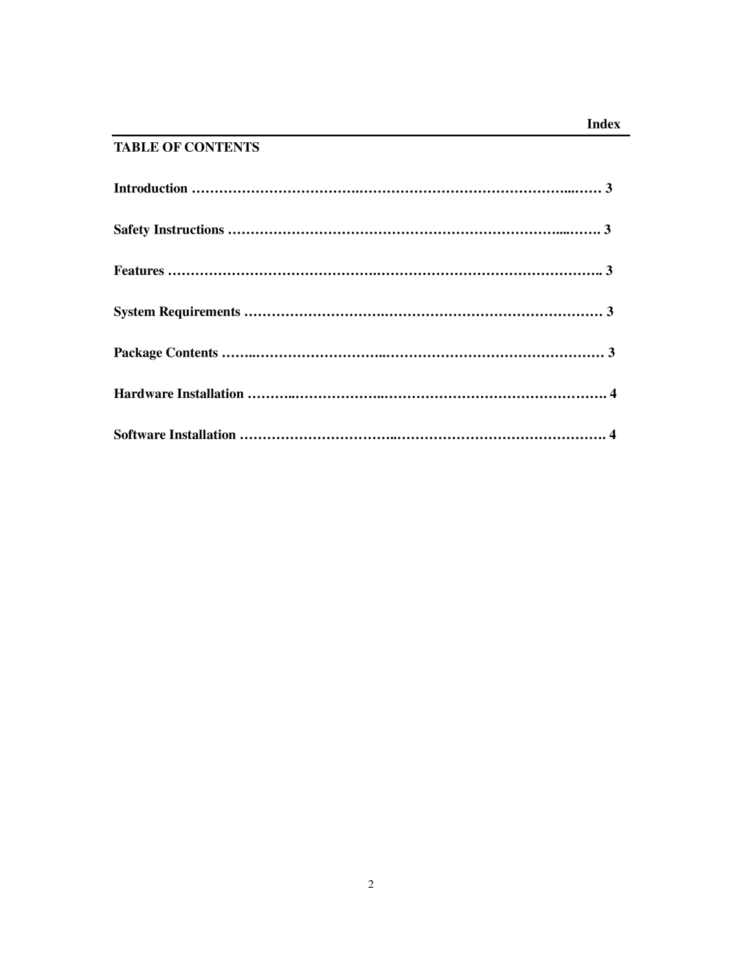 Hawking Technology H-UC232S manual Table of Contents 