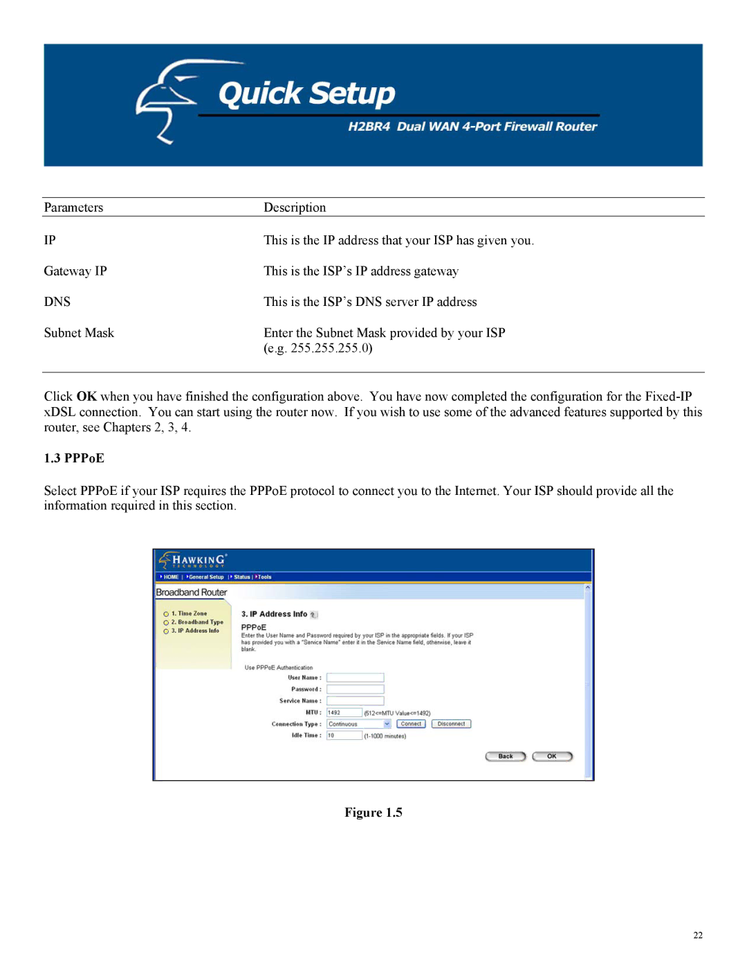 Hawking Technology H2BR4 manual Dns 