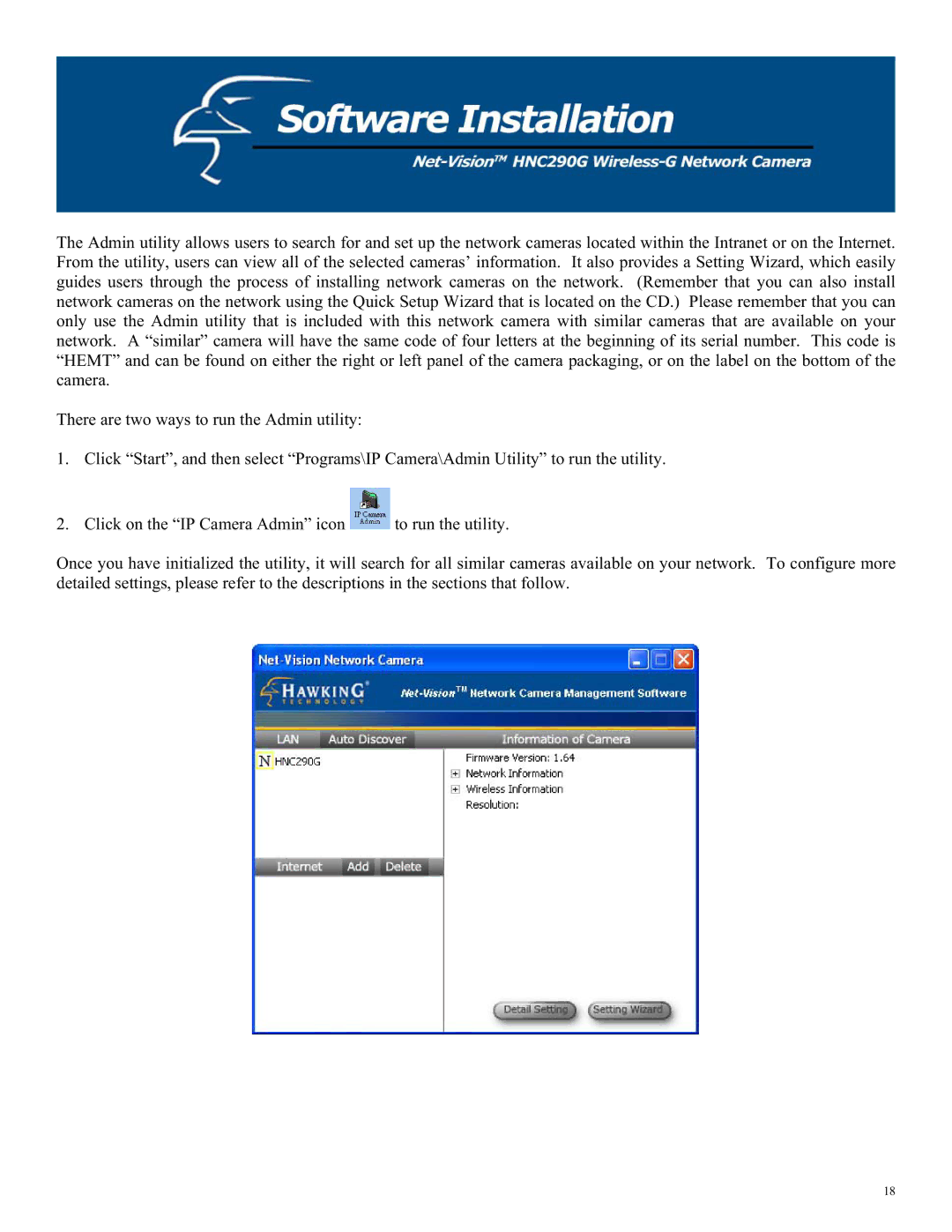 Hawking Technology HNC290G manual 