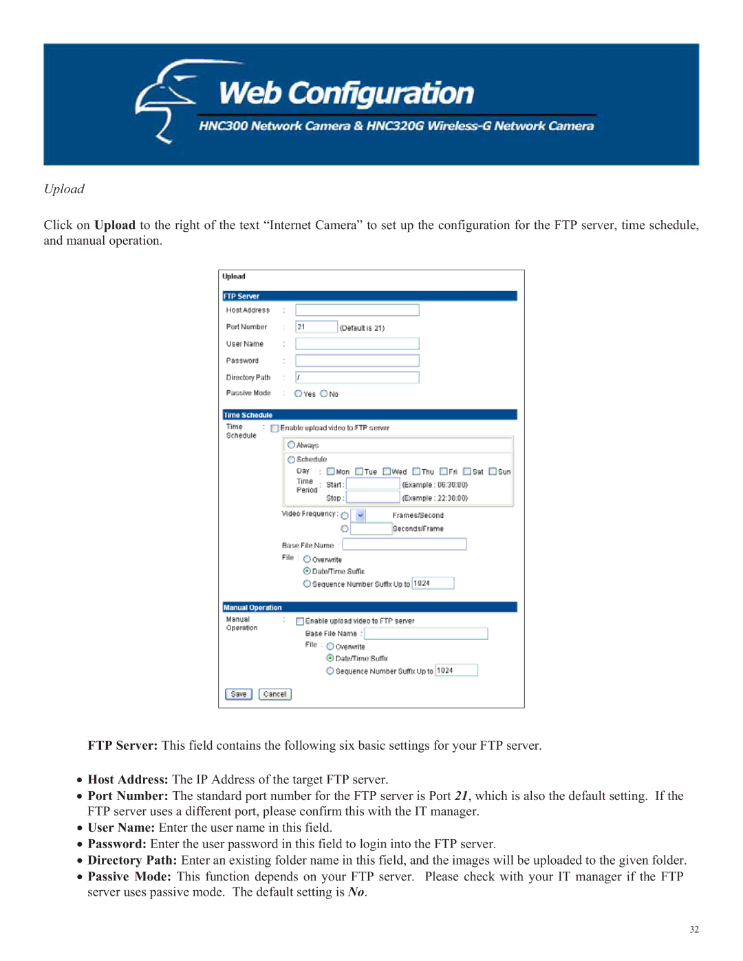 Hawking Technology HNC300, HNC320G manual Upload 