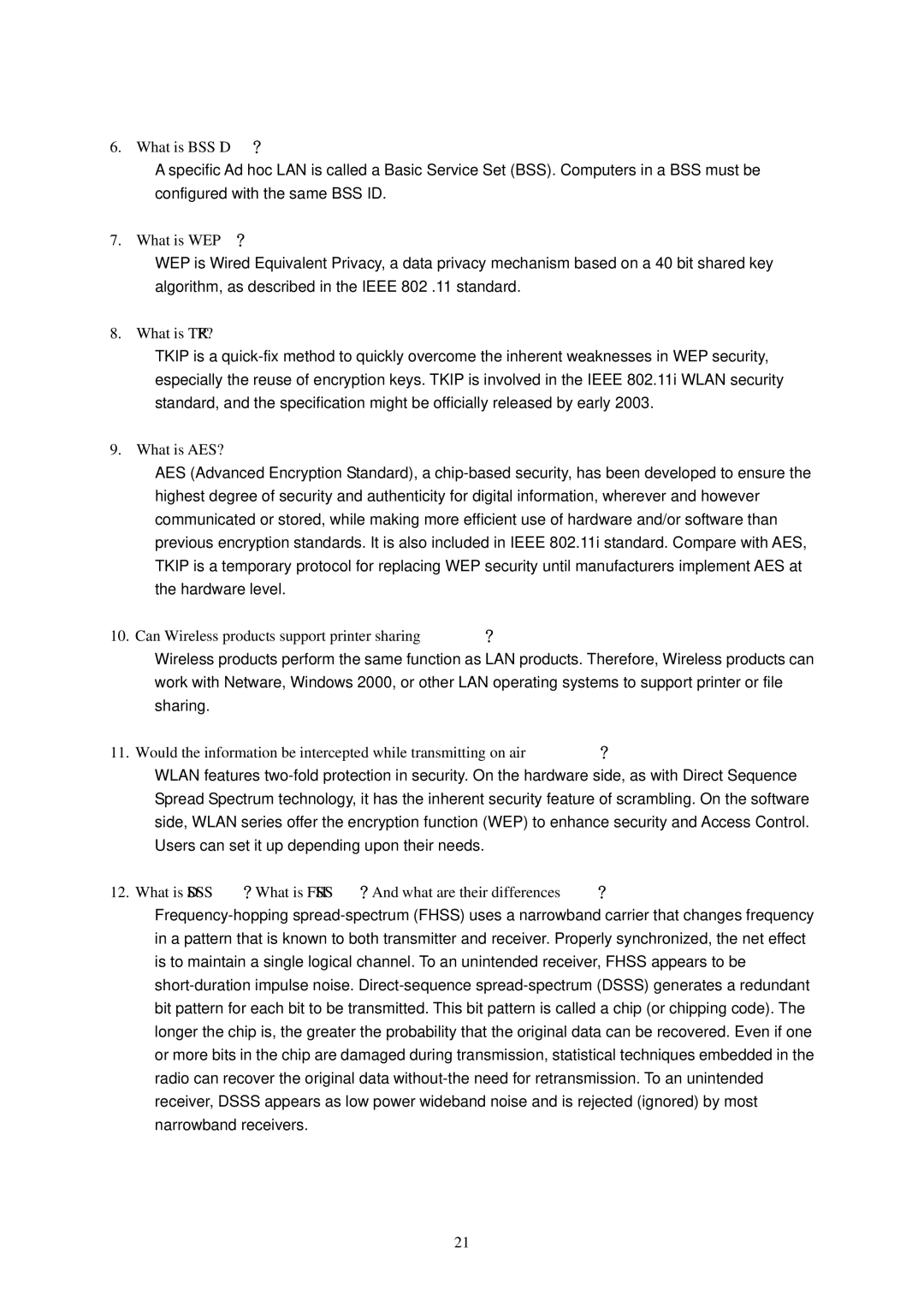 Hawking Technology HWC54D manual What is BSS ID？ 