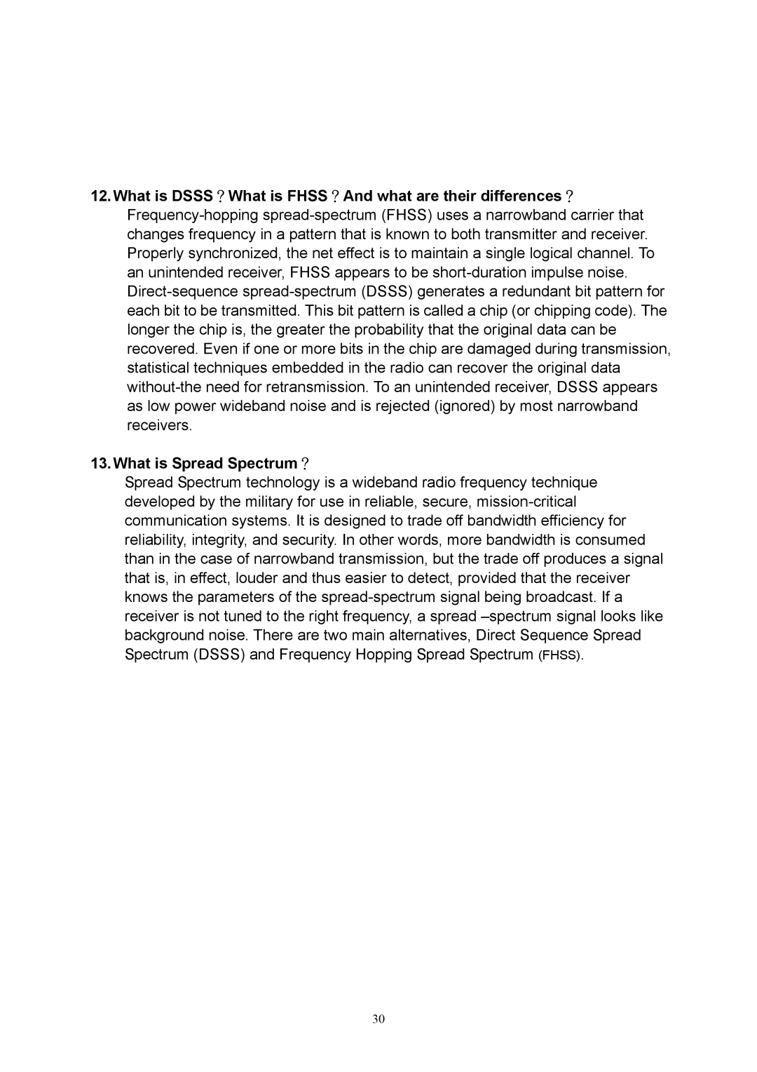 Hawking Technology HWU54D manual What is Spread Spectrum？ 