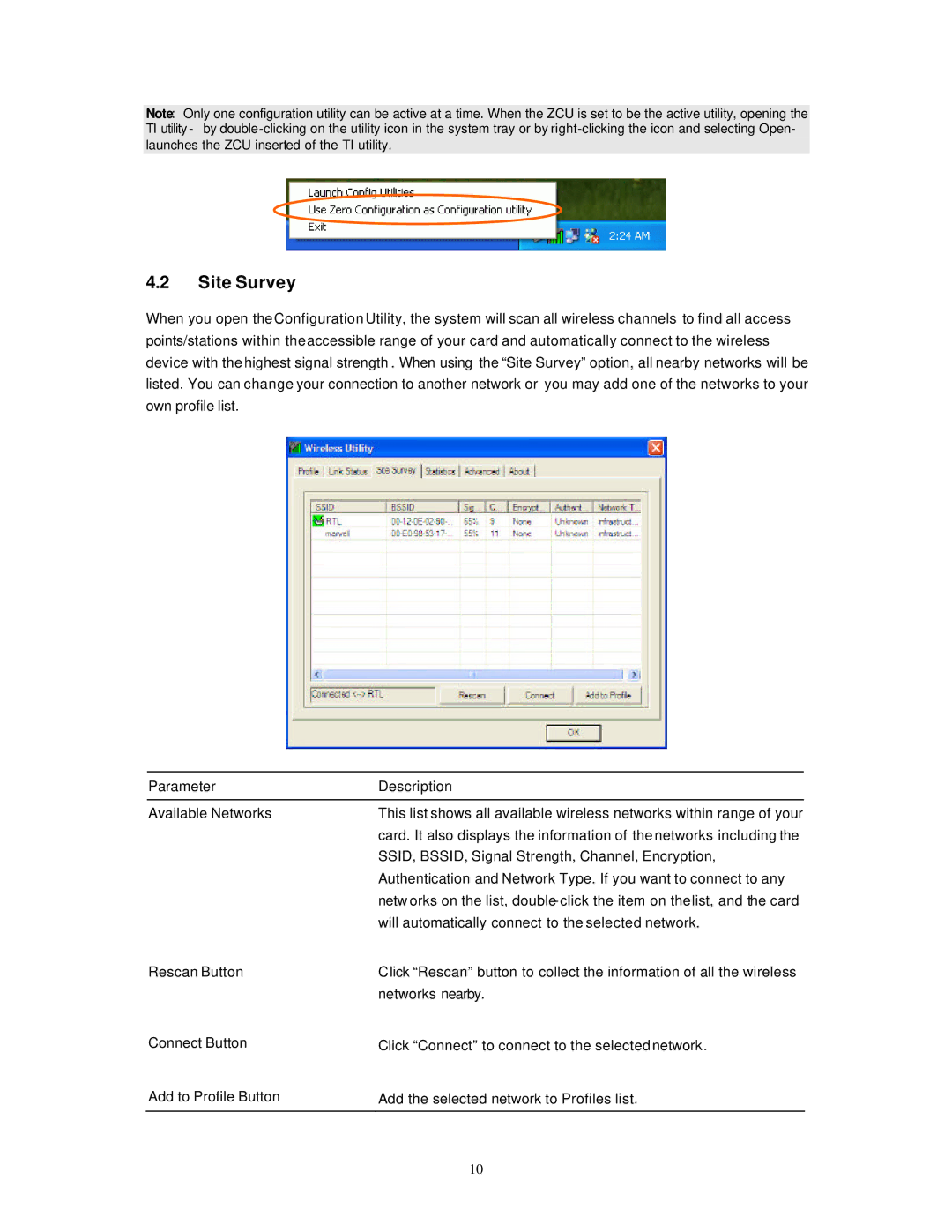 Hawking Technology HWU54DM manual Site Survey 