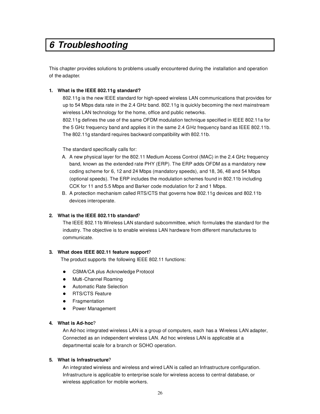 Hawking Technology HWU54DM manual Troubleshooting 