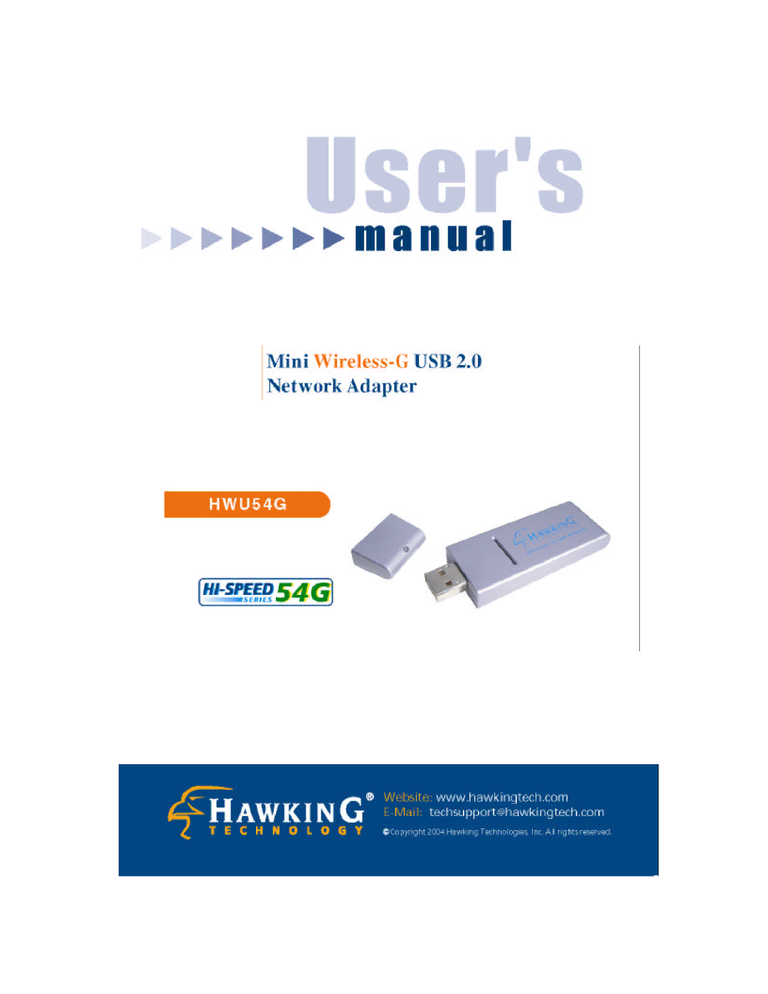 Hawking Technology HWU54G manual 