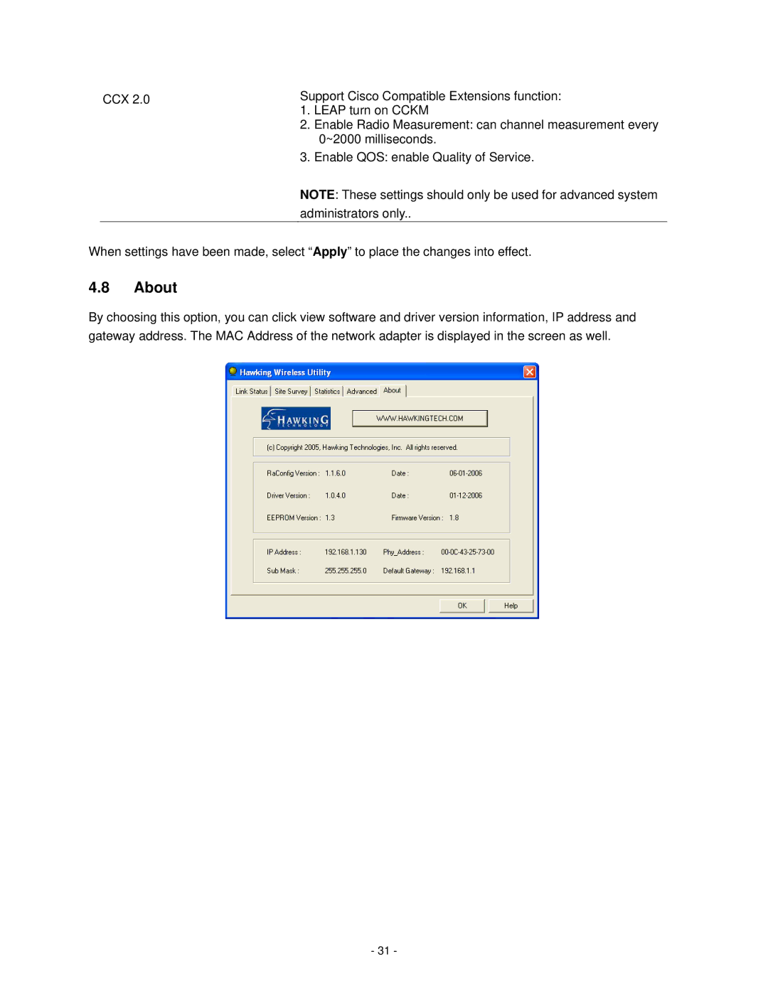 Hawking Technology HWUG1 manual About 