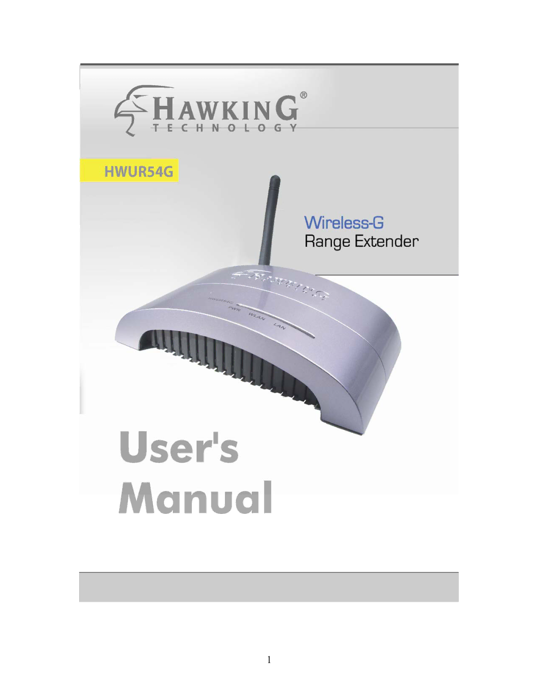 Hawking Technology HWUR54G manual 