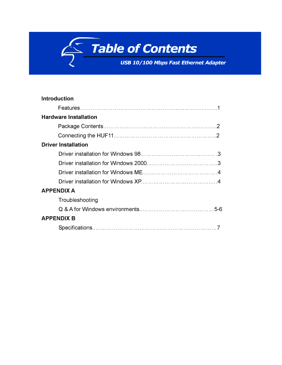 Hawking Technology USB 10/100 Mbps user manual Introduction, Hardware Installation, Driver Installation 