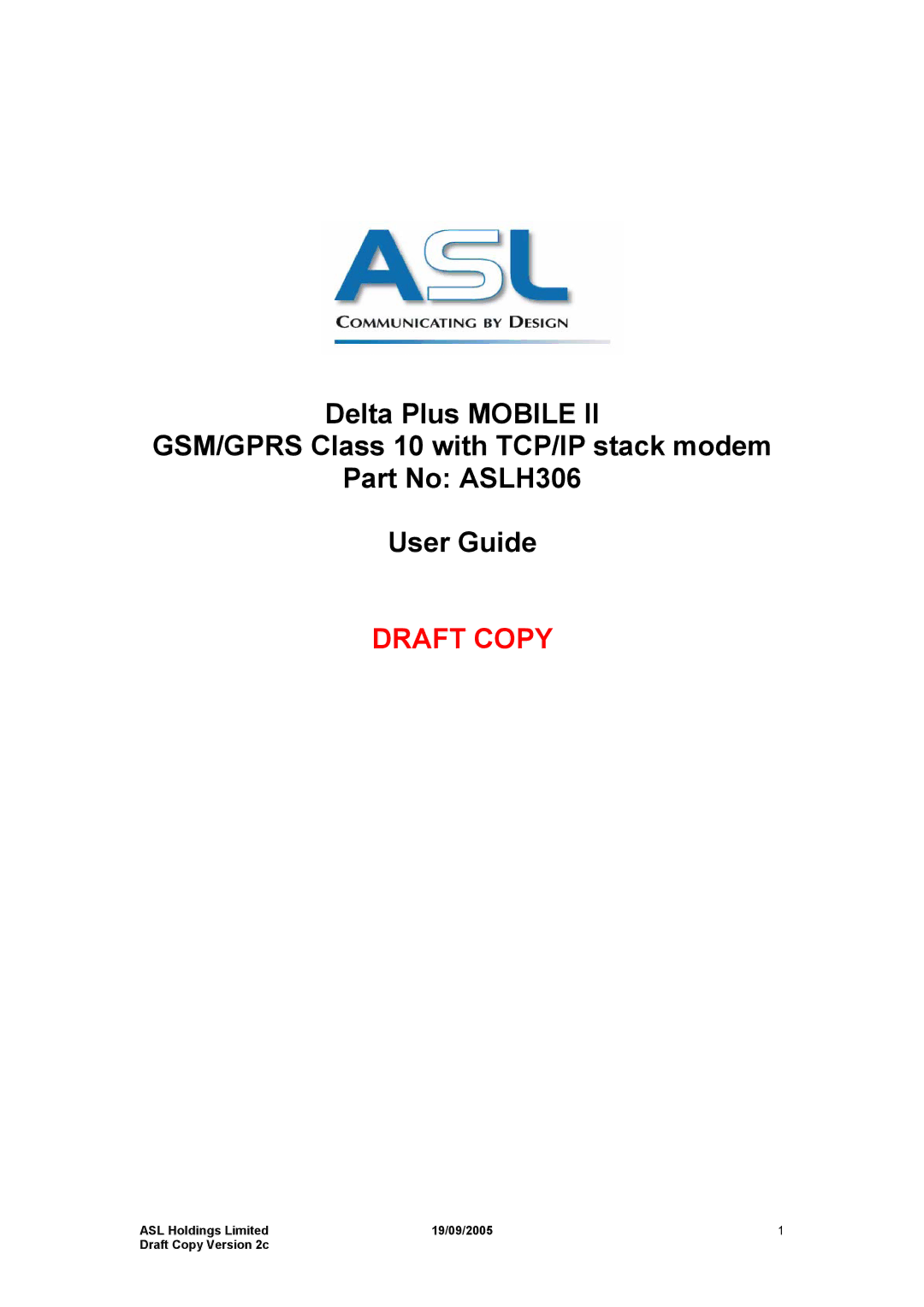 Hayes Microcomputer Products ASLH306 manual Draft Copy 