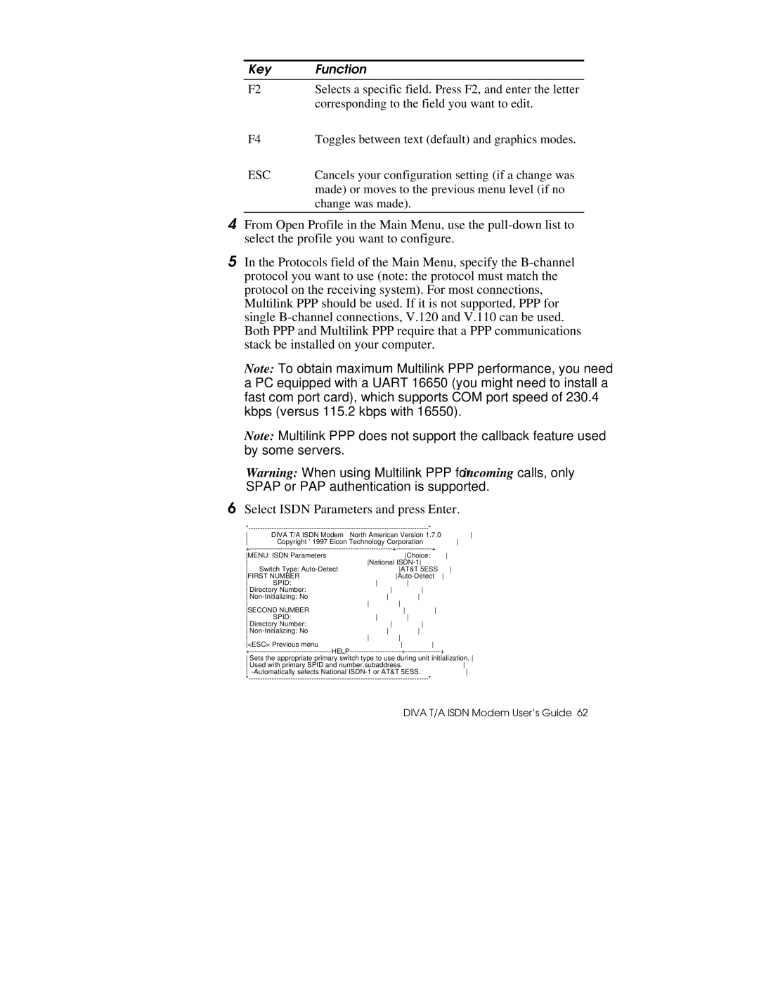 Hayes Microcomputer Products DIVA T/A ISDN manual Esc 