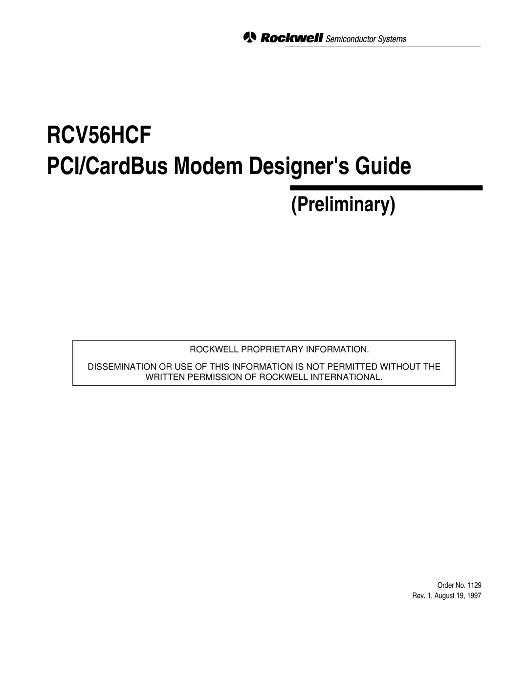 Hayes Microcomputer Products RCV56HCF manual 