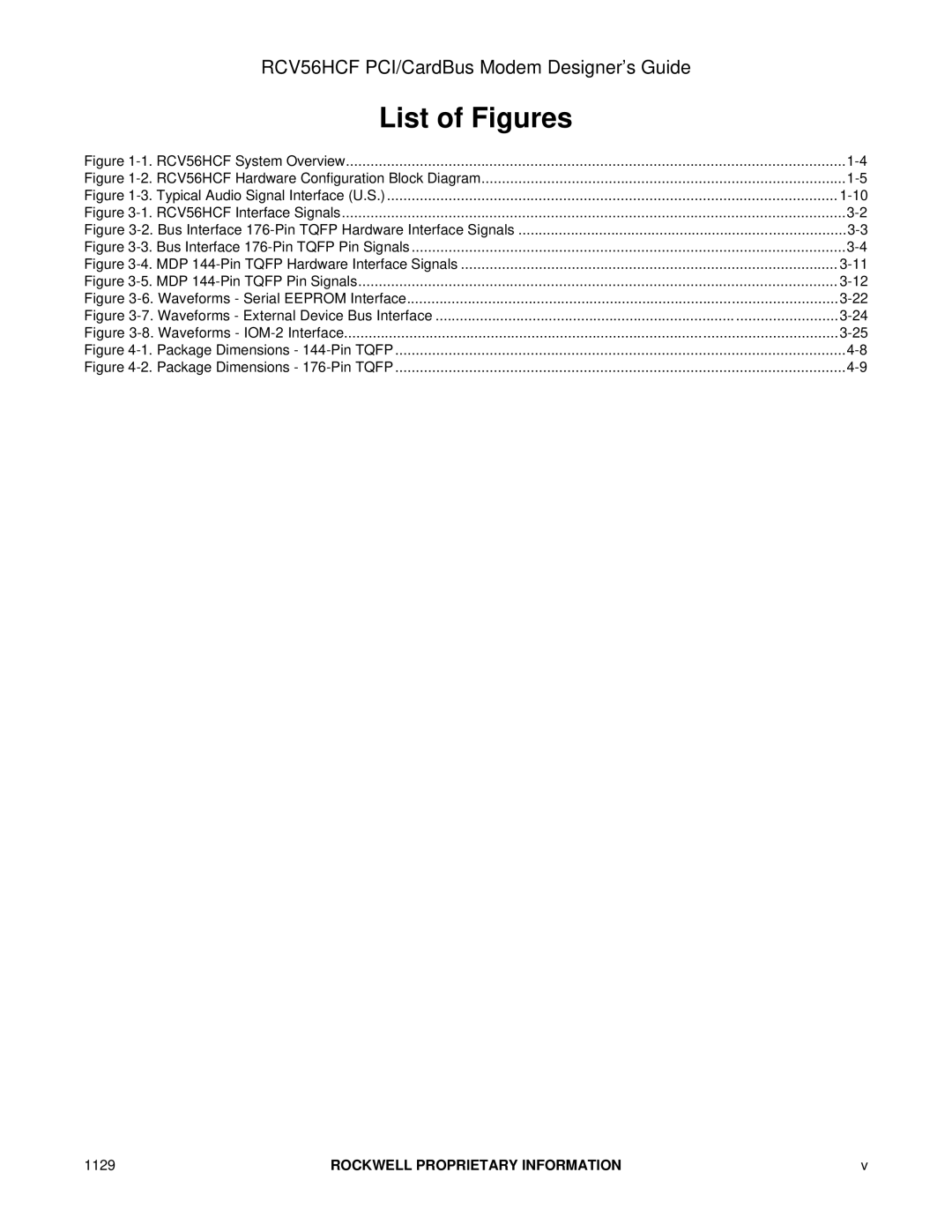 Hayes Microcomputer Products RCV56HCF manual List of Figures 