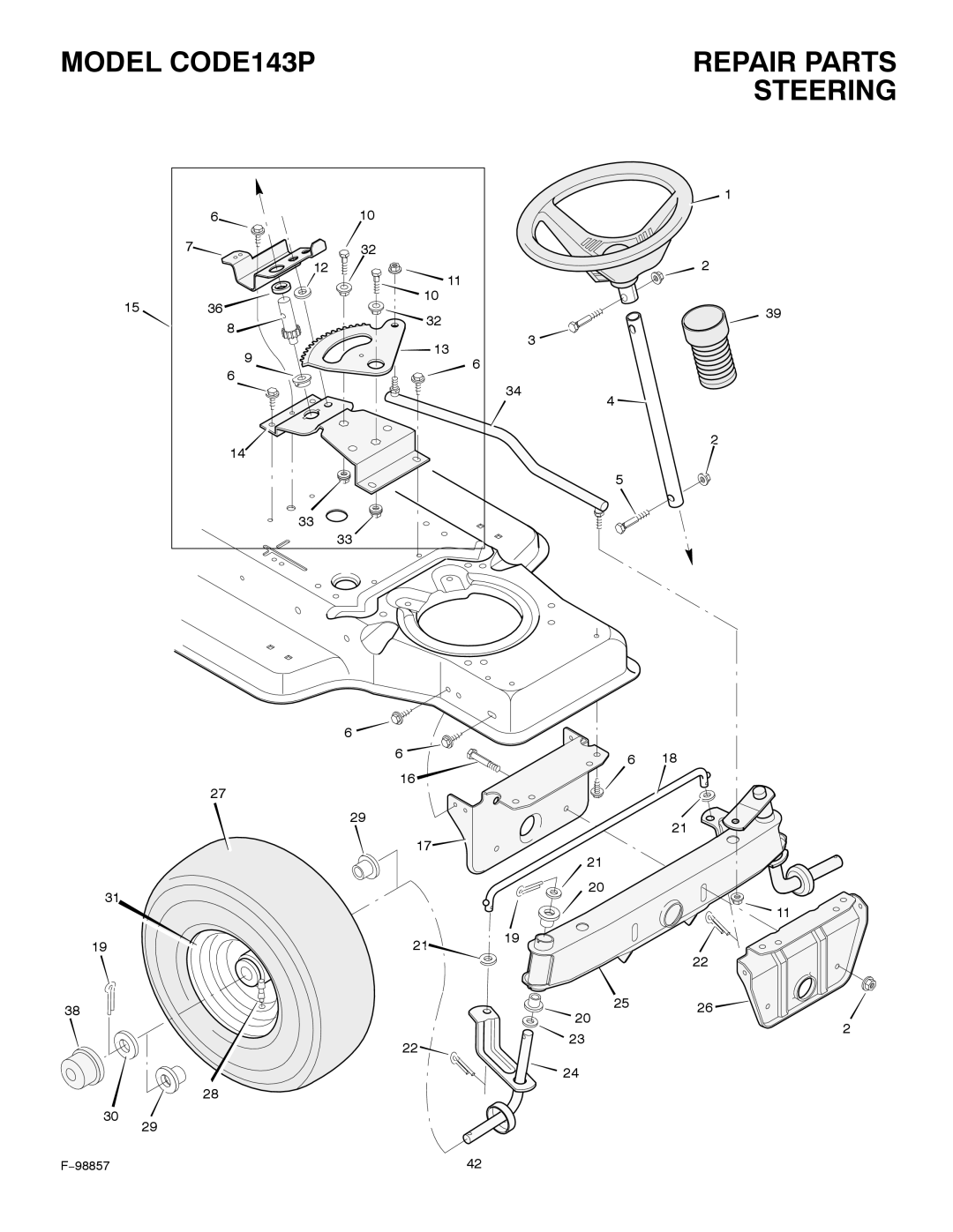 Hayter Mowers 30-Dec manual Steering 